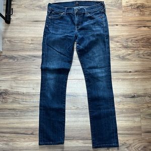 Citizens of Humanity Jeans Size 28 Ava Low Rise Straight Leg Medium Blue $198